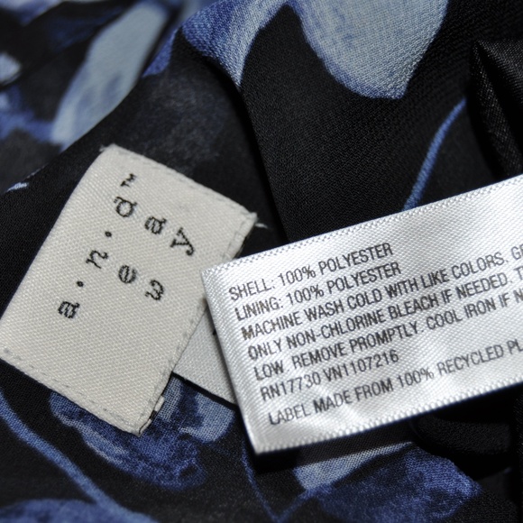 NEW A New Day Blue Floral Print Midi Dress [D2] - Picture 7 of 8